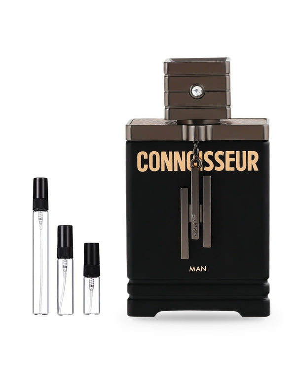 Armaf Connoisseur Man Black sample – decant in glazen sprayflesje (2, 5 of 10 ml)