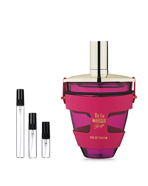 Armaf De la Marque Rouge Woman sample – decant in glazen sprayflesje (2, 5 of 10 ml)
