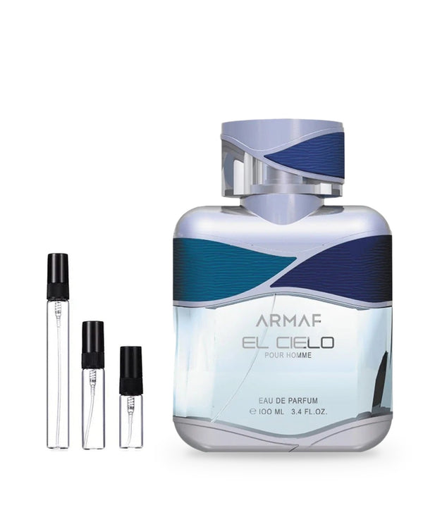Armaf El Cielo Man sample – decant in glazen sprayflesje (2, 5 of 10 ml)