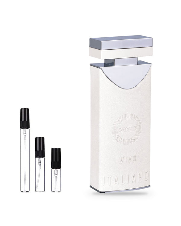 Armaf Italiano Vivo Ummo Woman sample – decant in glazen sprayflesje (2, 5 of 10 ml)