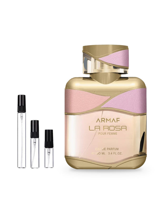 Armaf La Rosa Woman sample – decant in glazen sprayflesje (2, 5 of 10 ml)