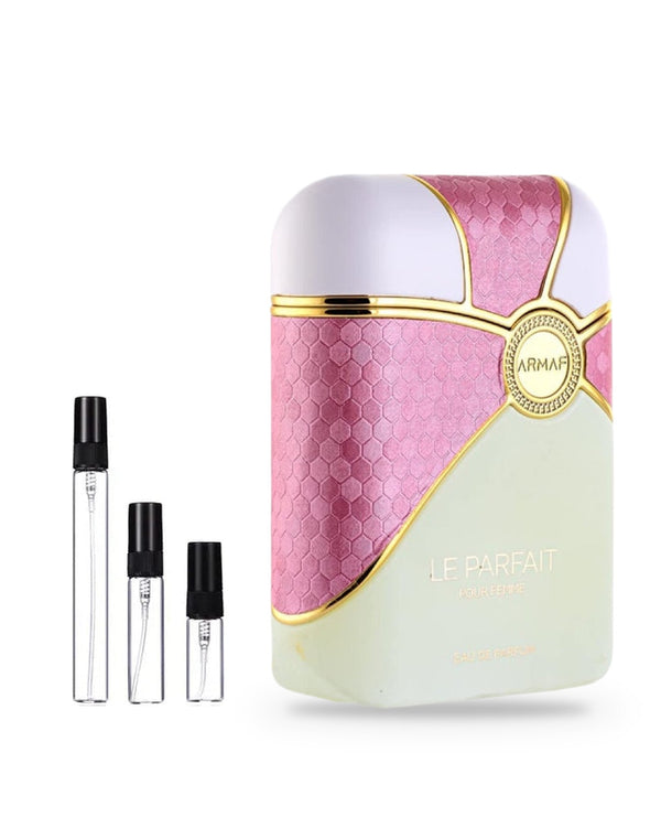 Armaf Le Parfait Panache sample – decant in glazen sprayflesje (2, 5 of 10 ml)