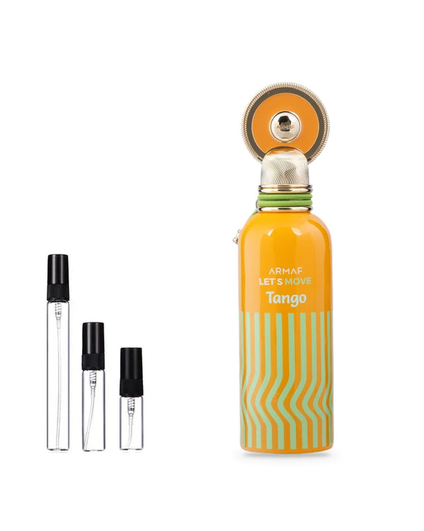 Armaf Let's Move Tango sample – decant in glazen sprayflesje (2, 5 of 10 ml)