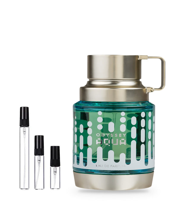 Armaf Odyssey Aqua Edition sample – decant in glazen sprayflesje (2, 5 of 10 ml)