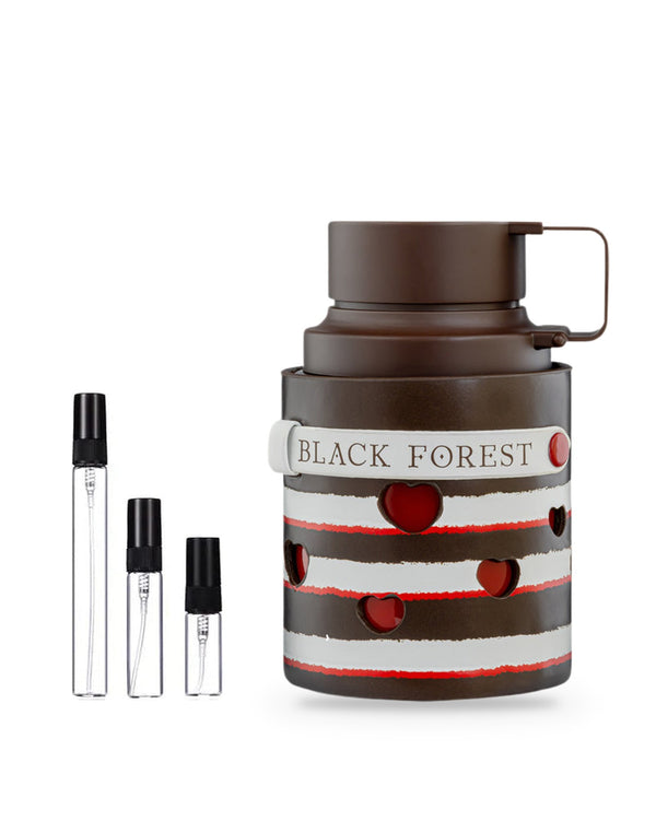 Armaf Odyssey Black Forest Dessert Edition sample – decant in glazen sprayflesje (2, 5 of 10 ml)
