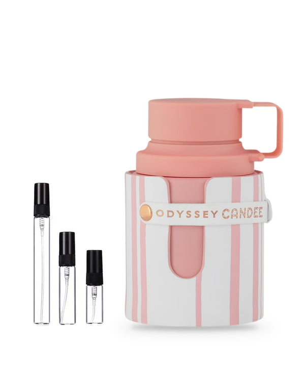 Armaf Odyssey Candee Special Edition sample – decant in glazen sprayflesje (2, 5 of 10 ml)