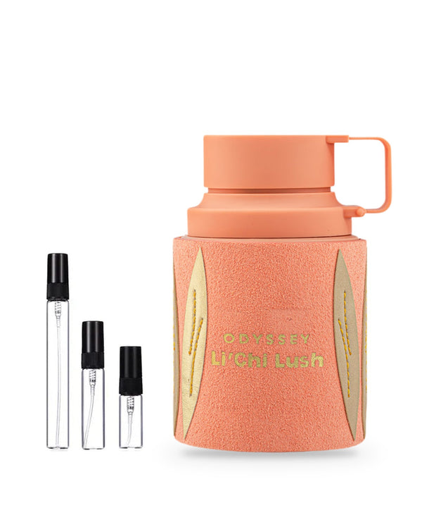 Armaf Odyssey Li'chi Lush sample – decant in glazen sprayflesje (2, 5 of 10 ml)