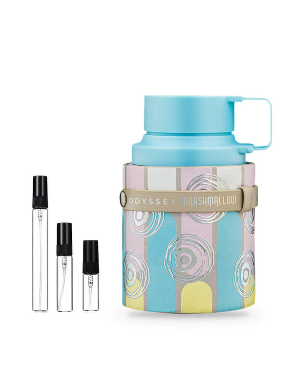 Armaf Odyssey Marshmallow Gourmand Edition sample – decant in glazen sprayflesje (2, 5 of 10 ml)