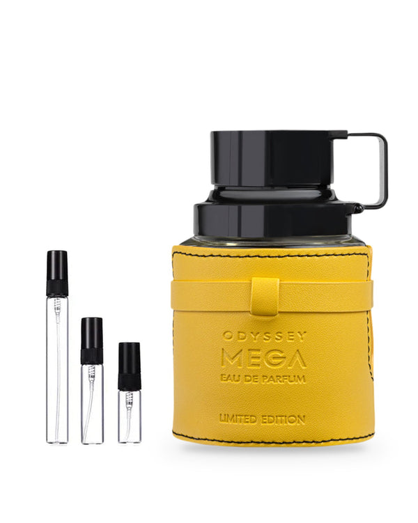 Armaf Odyssey Mega Limited Edition sample – decant in glazen sprayflesje (2, 5 of 10 ml)