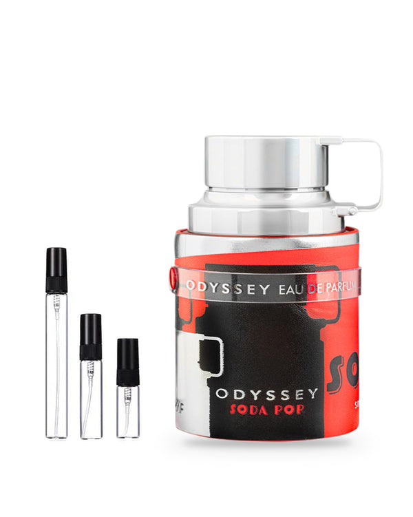 Armaf Odyssey Soda Pop sample – decant in glazen sprayflesje (2, 5 of 10 ml)