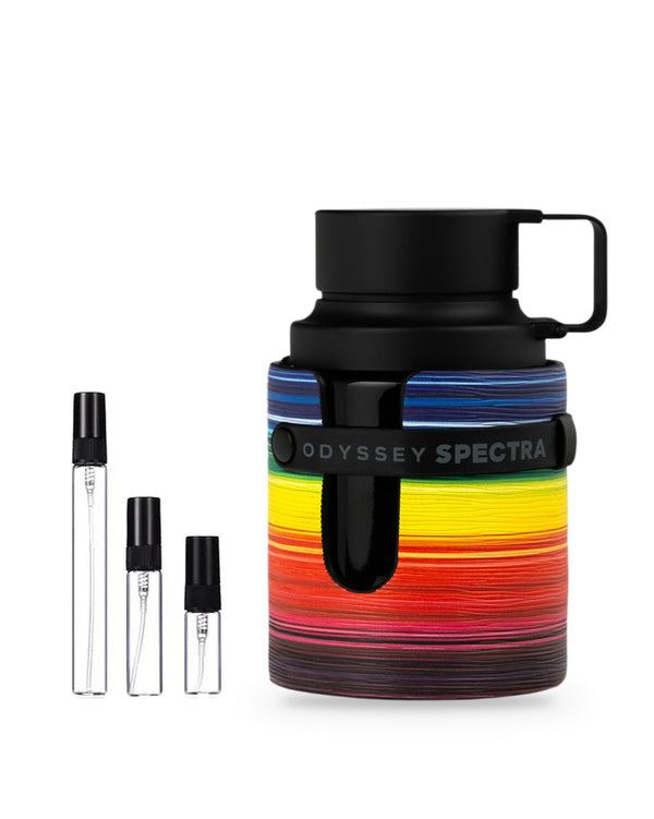 Armaf Odyssey Spectra Rainbow Edition sample – decant in glazen sprayflesje (2, 5 of 10 ml)