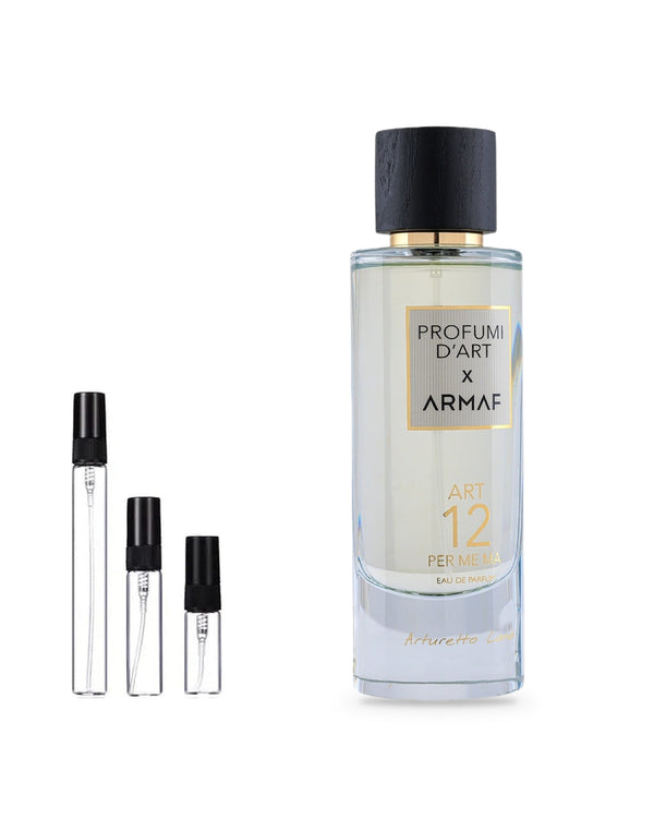 Armaf Profumi D'art 12 Per Me Ma sample – decant in glazen sprayflesje (2, 5 of 10 ml)