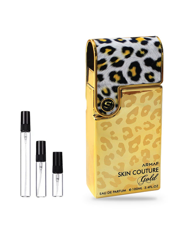 Armaf Skin Couture Gold Woman sample – decant in glazen sprayflesje (2, 5 of 10 ml)