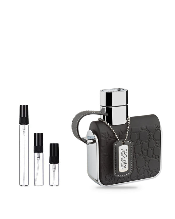 Armaf Tag Him Man sample – decant in glazen sprayflesje (2, 5 of 10 ml)