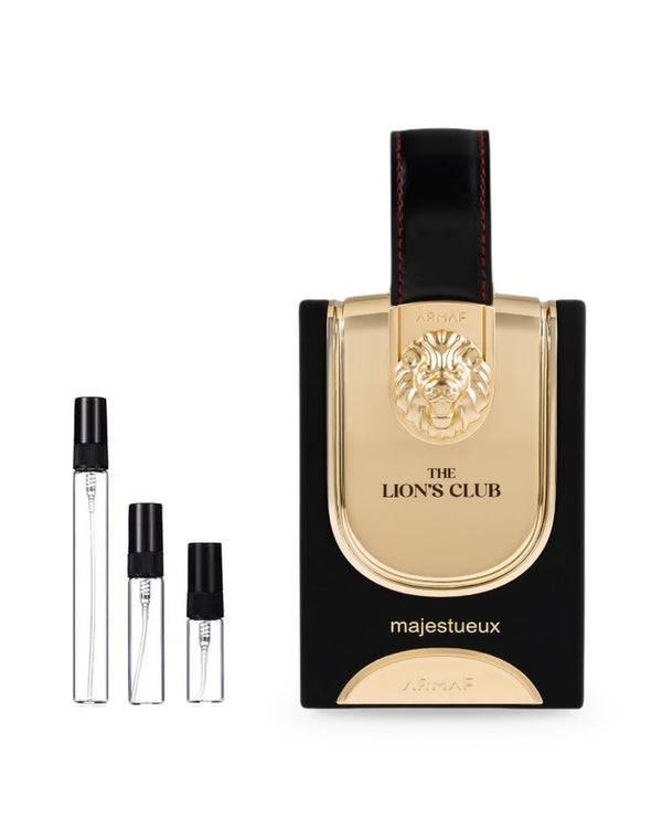 Armaf The Lion's Club - Majestueux sample – decant in glazen sprayflesje (2, 5 of 10 ml)