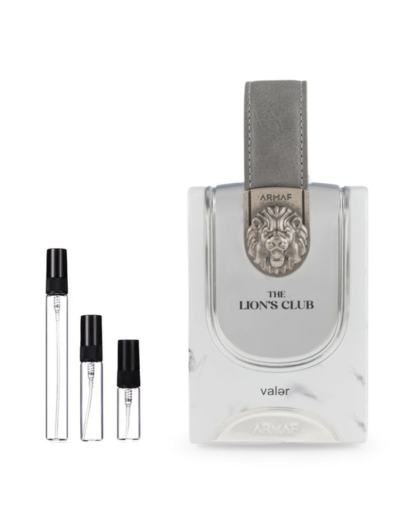 Armaf The Lions Club Valer sample – decant in glazen sprayflesje (2, 5 of 10 ml)