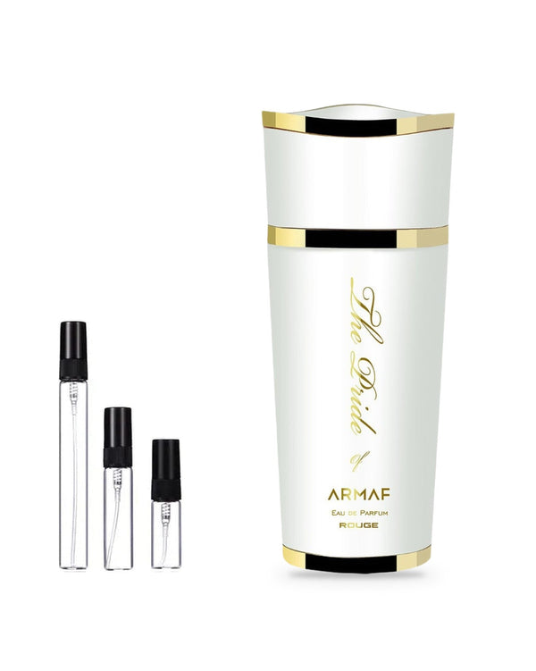 Armaf The Pride of White Woman sample – decant in glazen sprayflesje (2, 5 of 10 ml)
