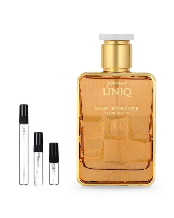 Armaf Uniq Oud Forever sample – decant in glazen sprayflesje (2, 5 of 10 ml)
