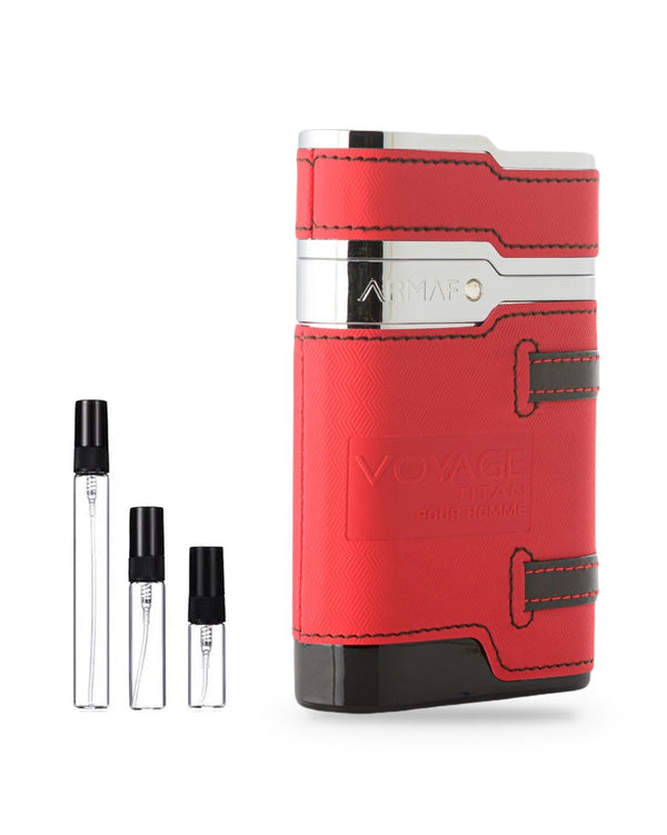Armaf Voyage Titan sample – decant in glazen sprayflesje (2, 5 of 10 ml)