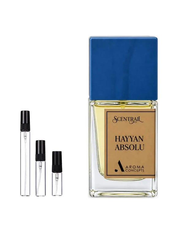 Aroma Concepts Scentrail Hayyan Absolu sample – decant in glazen sprayflesje (2, 5 of 10 ml)