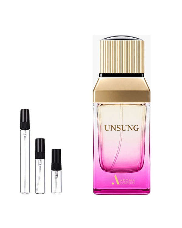 Aroma Concepts Unsung sample – decant in glazen sprayflesje (2, 5 of 10 ml)