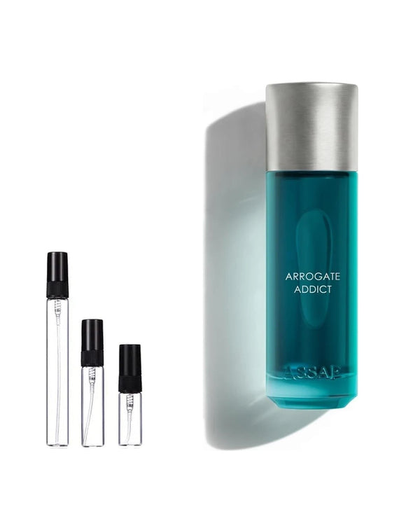 Assaf Arrogate Addict sample – decant in glazen sprayflesje (2, 5 of 10 ml)