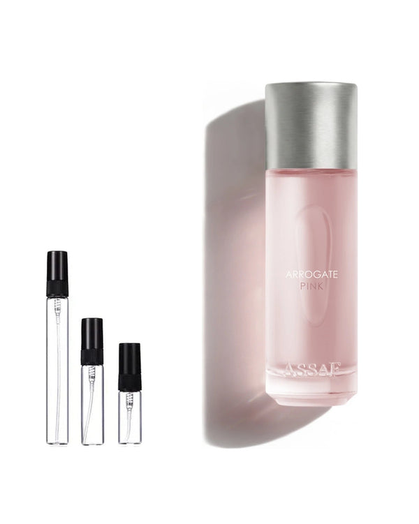Assaf Arrogate Pink sample – decant in glazen sprayflesje (2, 5 of 10 ml)