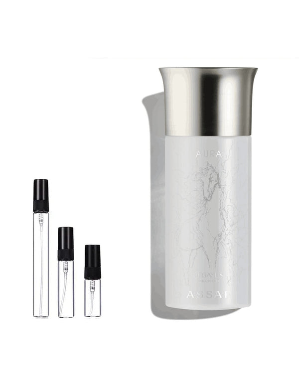 Assaf Aura sample – decant in glazen sprayflesje (2, 5 of 10 ml)