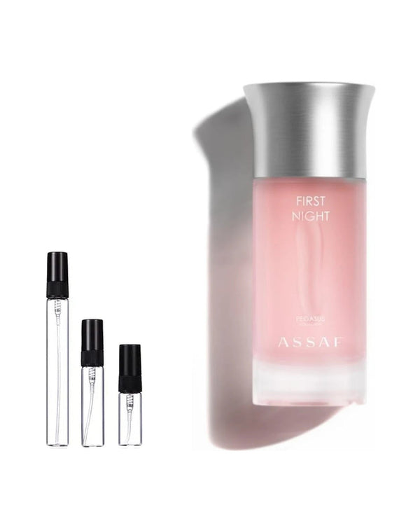 Assaf First Night sample – decant in glazen sprayflesje (2, 5 of 10 ml)