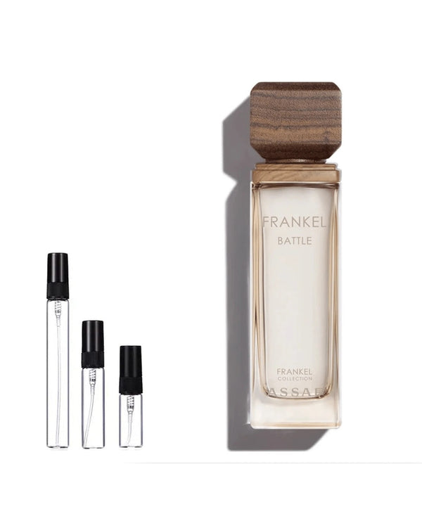 Assaf Frankel Battle sample – decant in glazen sprayflesje (2, 5 of 10 ml)