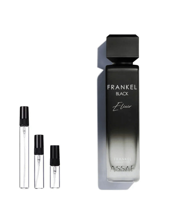 Assaf Frankel Black Elixir sample – decant in glazen sprayflesje (2, 5 of 10 ml)