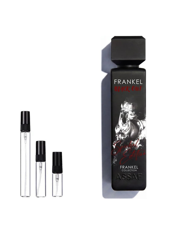 Assaf Frankel Blackout sample – decant in glazen sprayflesje (2, 5 of 10 ml)