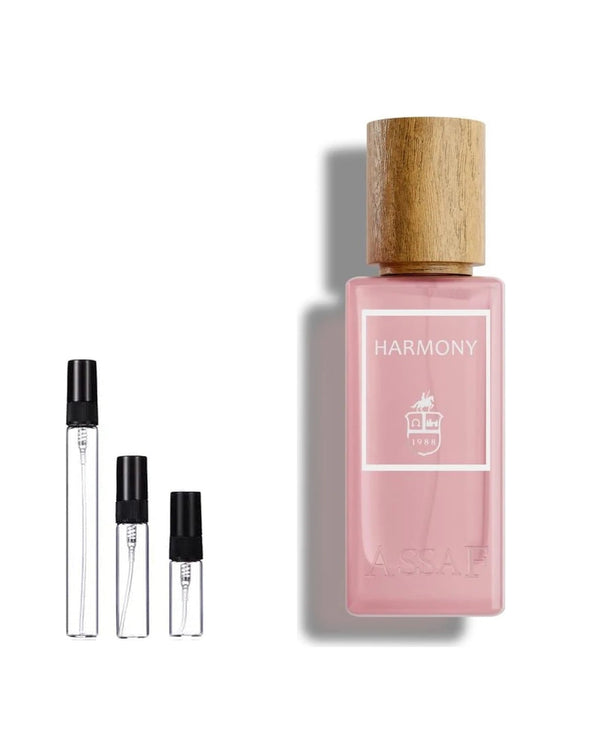 Assaf Harmony sample – decant in glazen sprayflesje (2, 5 of 10 ml)
