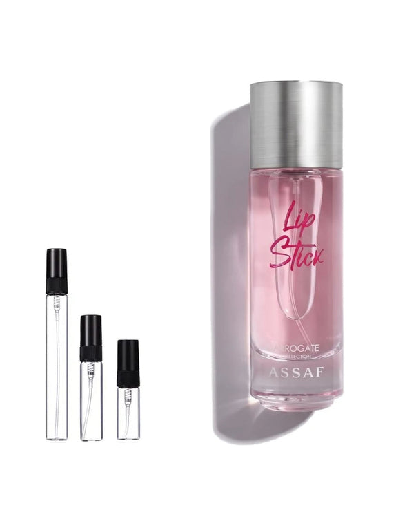 Assaf Lip Stick sample – decant in glazen sprayflesje (2, 5 of 10 ml)