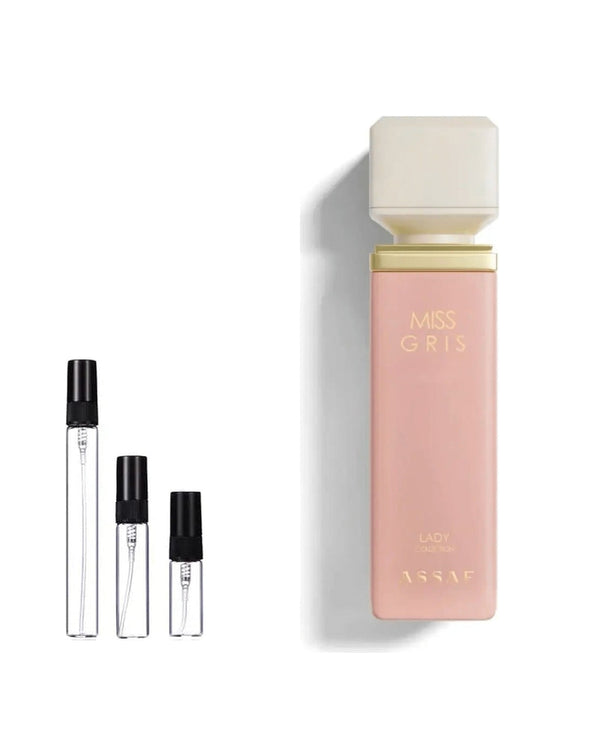 Assaf Miss Gris Intense sample – decant in glazen sprayflesje (2, 5 of 10 ml)