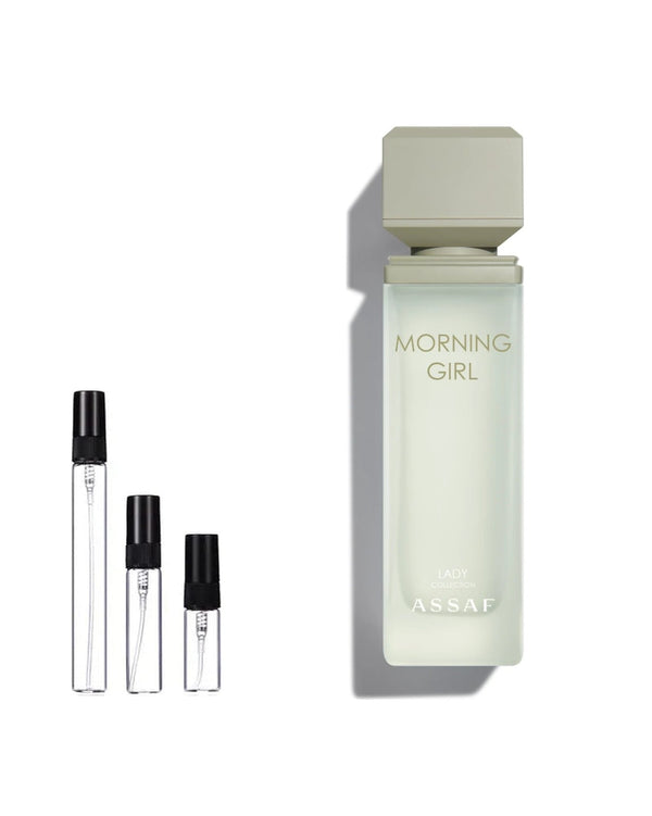 Assaf Morning Girl sample – decant in glazen sprayflesje (2, 5 of 10 ml)