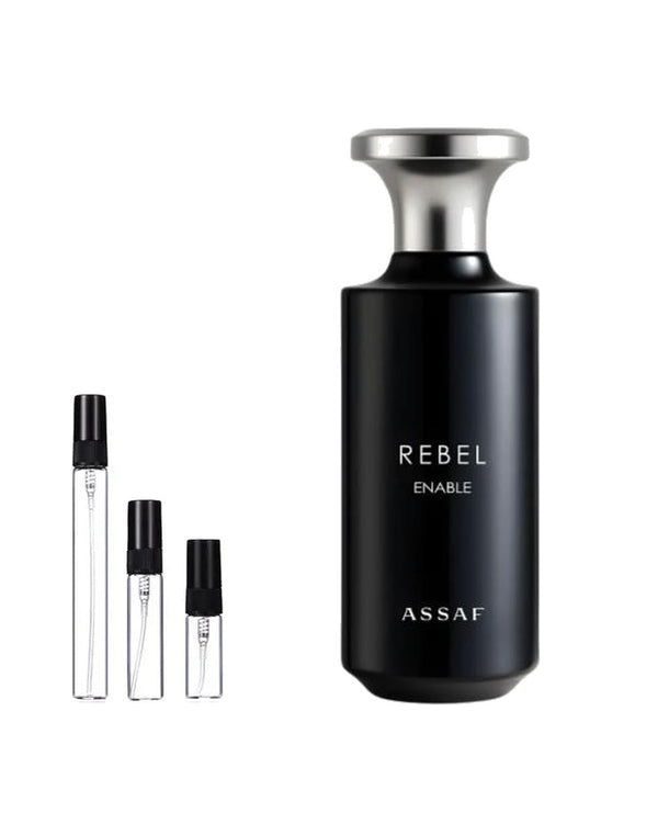 Assaf Rebel Enable sample – decant in glazen sprayflesje (2, 5 of 10 ml)