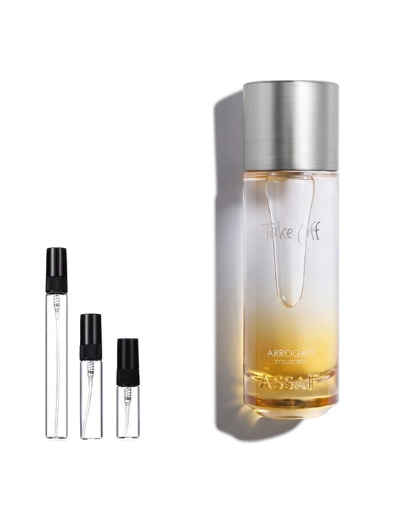 Assaf Take Off sample – decant in glazen sprayflesje (2, 5 of 10 ml)