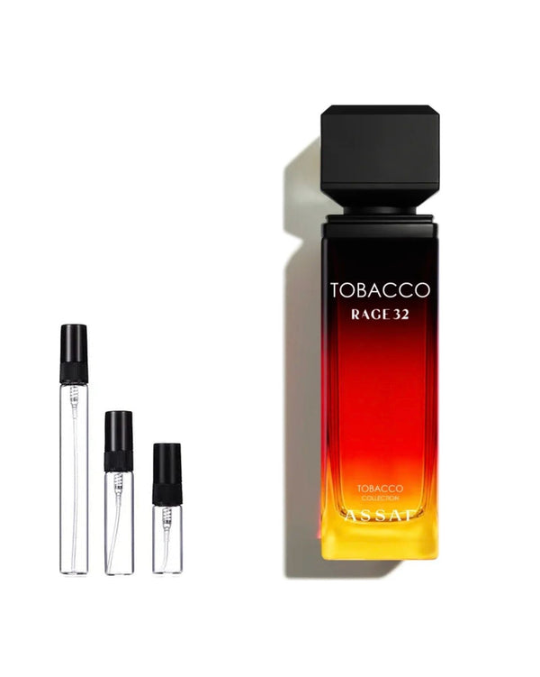 Assaf Tobacco Rage 32 sample – decant in glazen sprayflesje (2, 5 of 10 ml)
