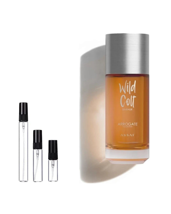 Assaf Wild Colt Bakhur sample – decant in glazen sprayflesje (2, 5 of 10 ml)