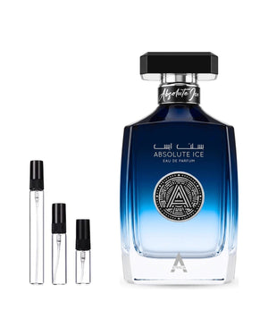 Atralia Absolute Ice sample – decant in glazen sprayflesje (2, 5 of 10 ml)