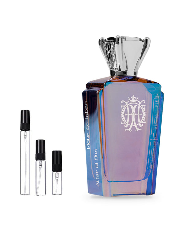 Attar Al Has Fleur De Tabac sample – decant in glazen sprayflesje (2, 5 of 10 ml)