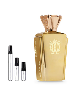 Attar Al Has Golden Ice sample – decant in glazen sprayflesje (2, 5 of 10 ml)