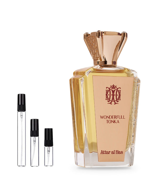 Attar Al Has Wonderful Tonka sample – decant in glazen sprayflesje (2, 5 of 10 ml)