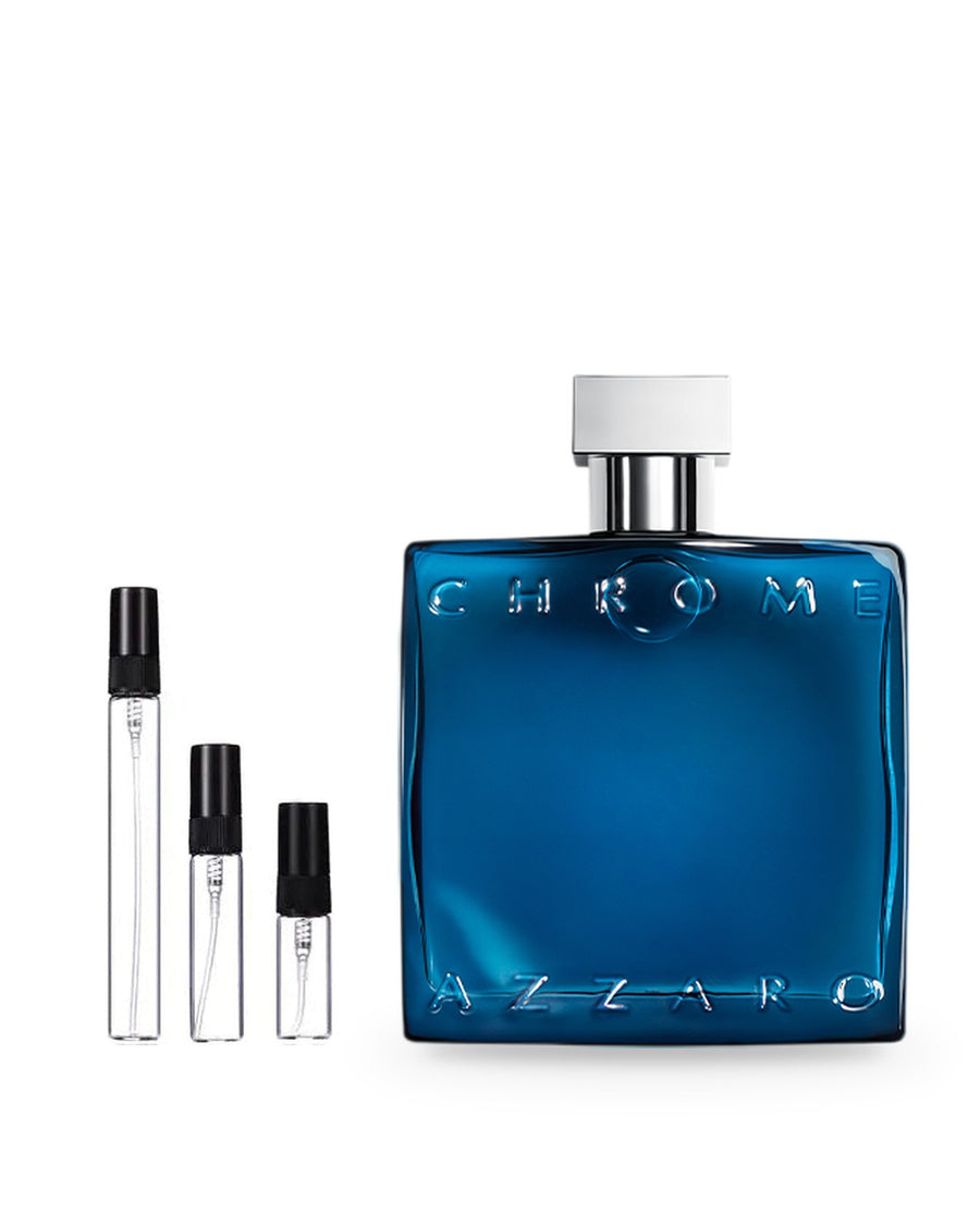 Azzaro Chrome Parfum sample – decant in glazen sprayflesje (2, 5 of 10 ml)