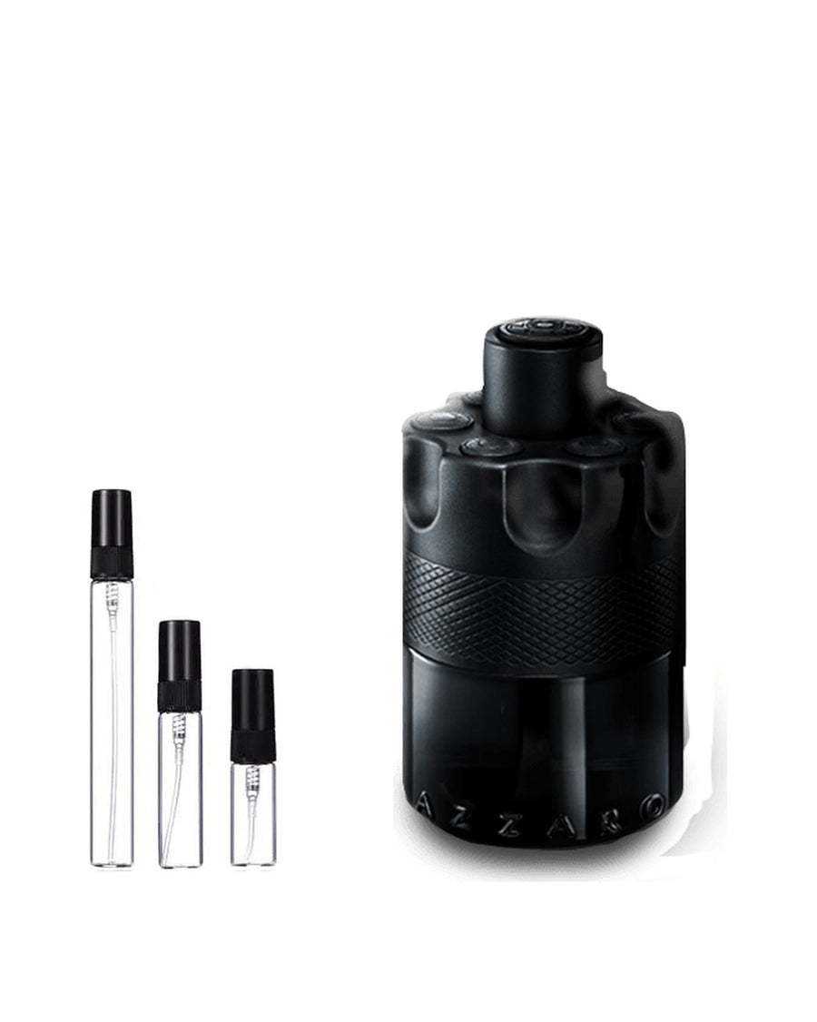 Azzaro The Most Wanted Intense sample – decant in glazen sprayflesje (2, 5 of 10 ml)