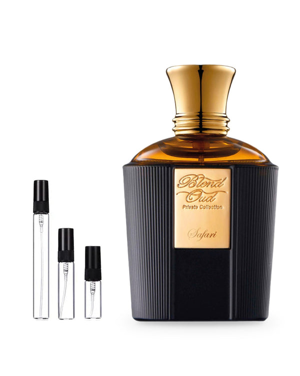 Blend Oud Safari sample – decant in glazen sprayflesje (2, 5 of 10 ml)