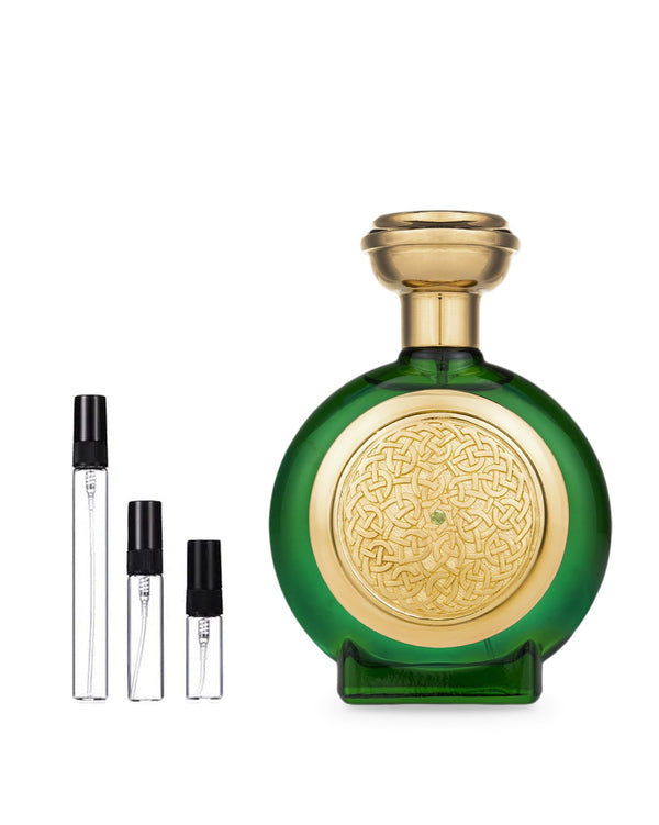 Boadicea the Victorious Green Sapphire sample – decant in glazen sprayflesje (2, 5 of 10 ml)