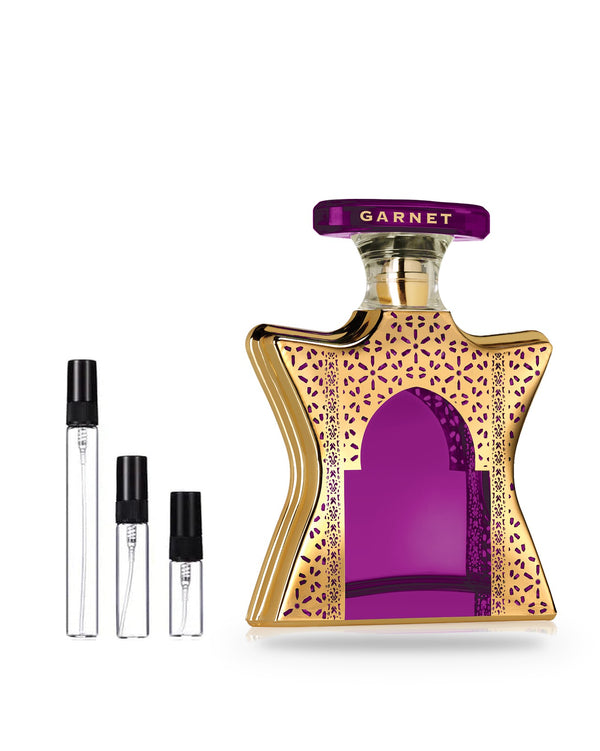 Bond No. 9 Dubai Garnet sample – decant in glazen sprayflesje (2, 5 of 10 ml)