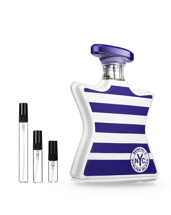 Bond No. 9 Shelter Island sample – decant in glazen sprayflesje (2, 5 of 10 ml)